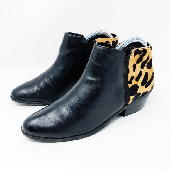 Apri Shoes - Apri Women’s 6.5US Italian Leopard Black Booties